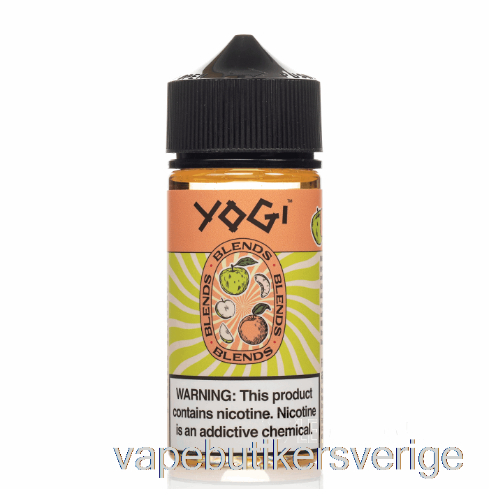 Vape Sverige äpple Persikois - Yogiblandningar - 100ml 6mg